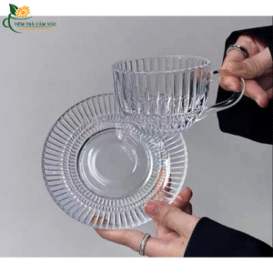 Cốc Thủy Tinh Kèm Đĩa