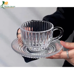 Cốc Thủy Tinh Kèm Đĩa