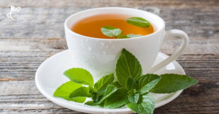Pha trà bạc hà từ lá tươi