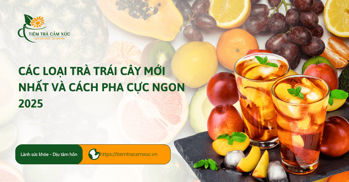 Các loại trà trái cây MỚI NHẤT và cách pha cực ngon 2025