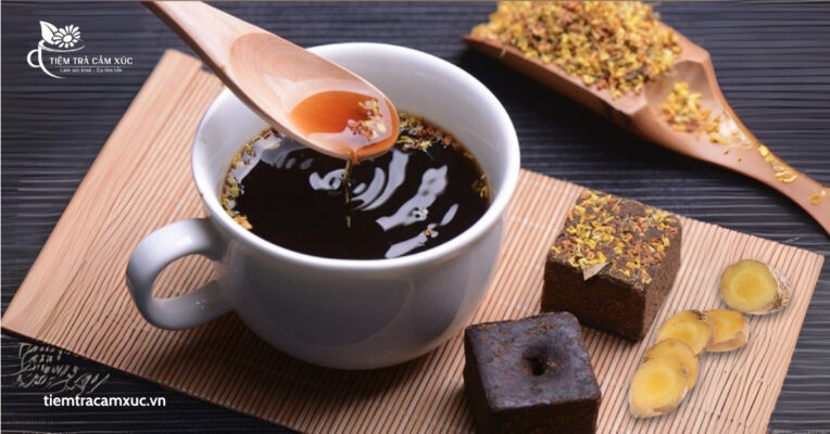 Công dụng của trà gừng thảo mộc đường nâu