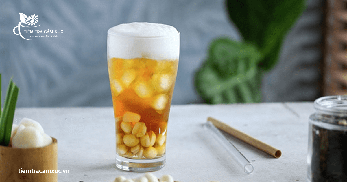 Trà long nhãn hạt sen