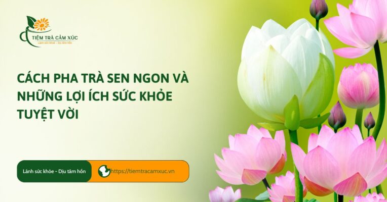cách pha trà sen