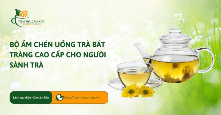 bộ ấm chén uống trà bát tràng cao cấp