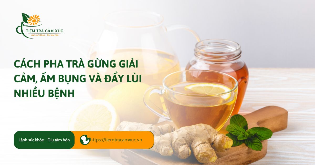 cách pha trà gừng