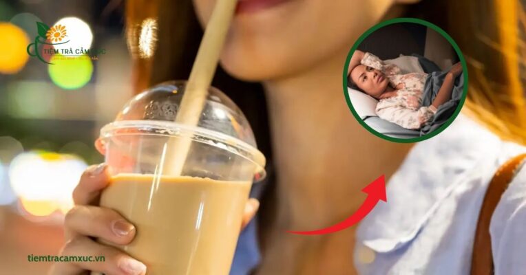 Uống trà sữa bị mất ngủ phải làm sao